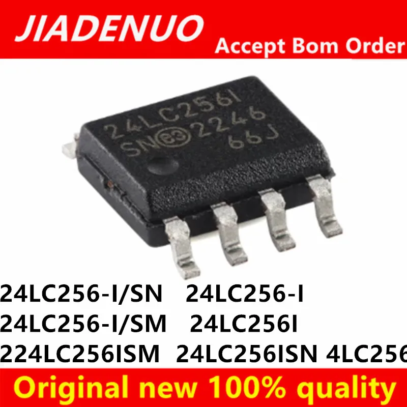(10piece) 100% New 24LC256-I/SN 24LC256 24LC256-I 24LC256I 24LC256ISN 24LC256ISM SOP-8 Chipset