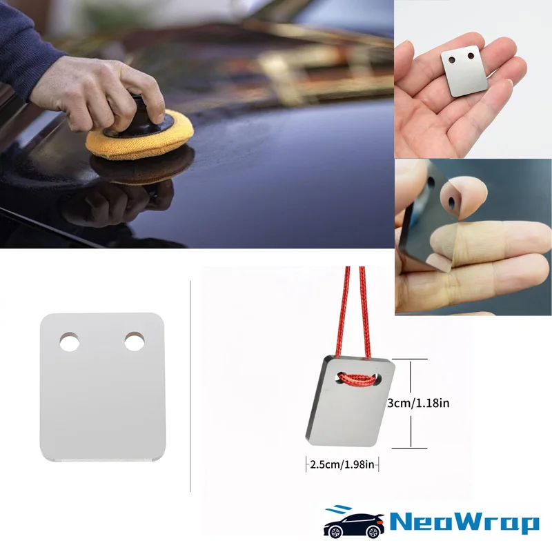 Auto Carbide Scraper No Primer Metal Car Paint Carbide Spot Repair Scraper Painters Denibber Spot Repair Tool Paint Run Removal