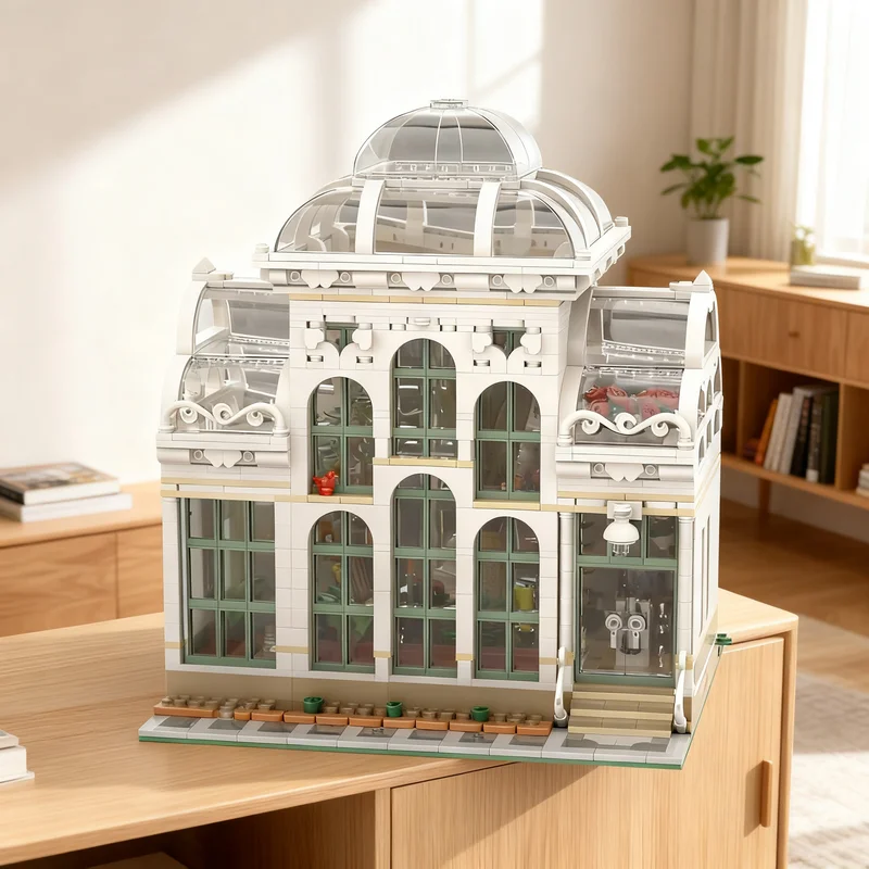 2858pcs MOC Modular Buildings Straight Botanical Garden - The Botanical ...