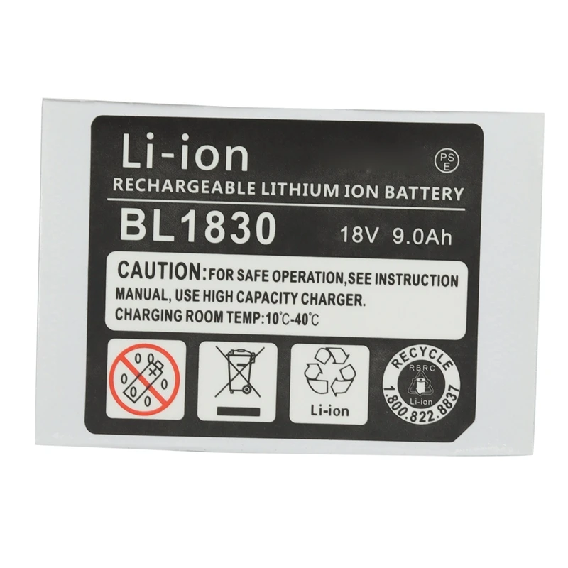 10 Sets Of BL1830 Label Lithium Ion Battery 18V Sticker Label Suitable For Makita 18V Battery Logo