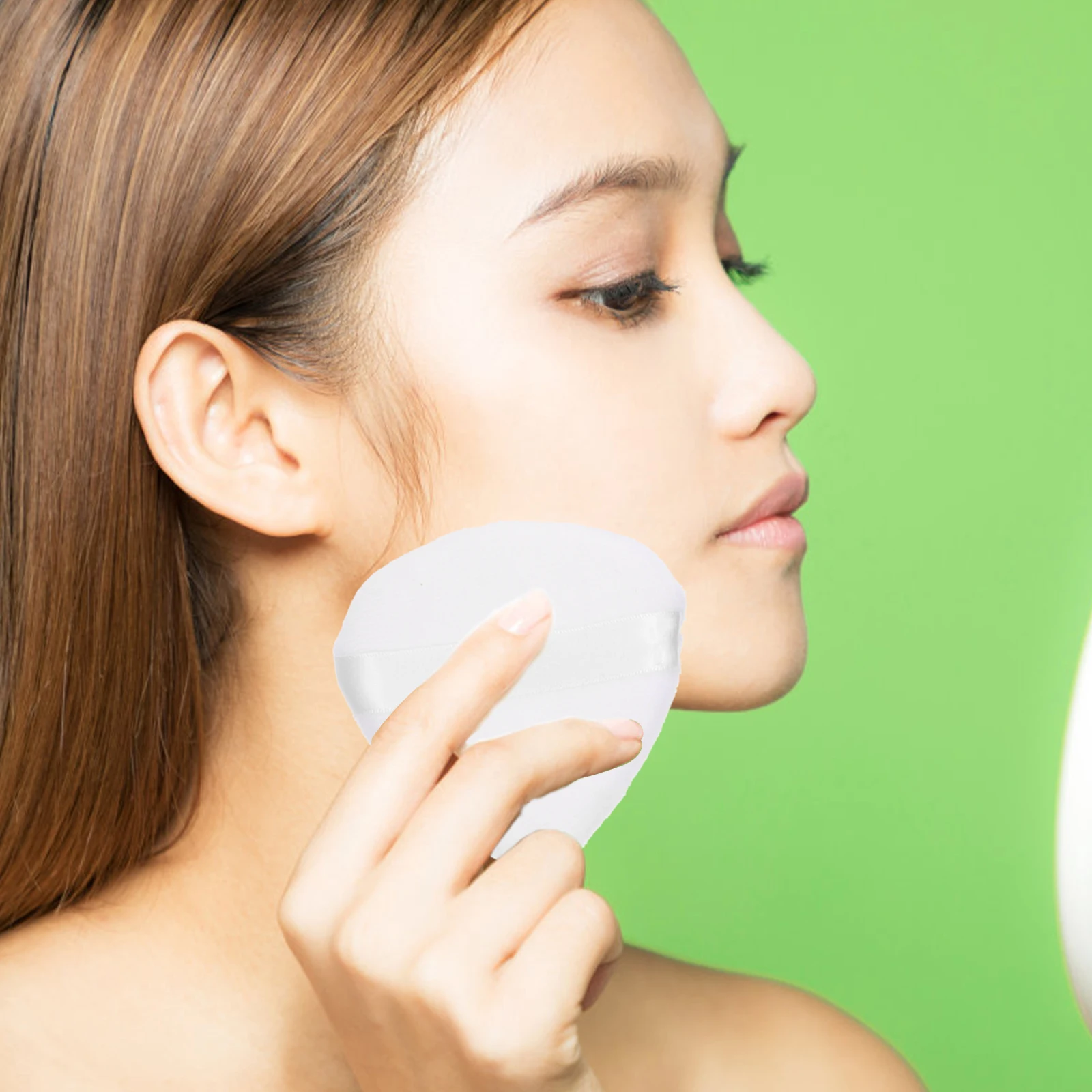 Coussin de maquillage en coton pur, 8 pièces, bouffant sec, économie de poudre, petit outil confortable, cosmétiques en forme de goutte, poudre libre