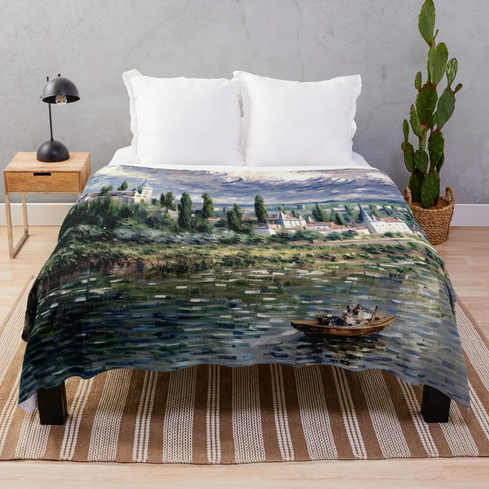 Landscape with Thunderstorm The Fury of Nature Throw Blanket Custom Luxury St for winter Blankets