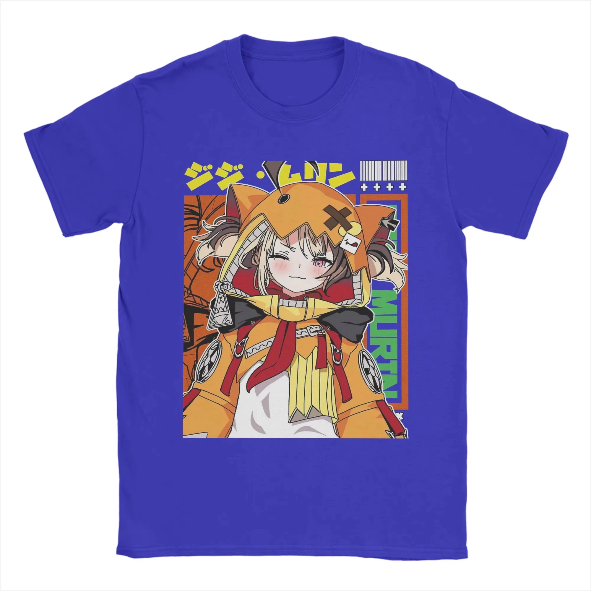 Gigi Murin Justice Hololive Grafik-T-Shirt für Herren, 100 % Baumwolle, Rundhalsausschnitt, kurze Ärmel, originelles Unisex-Streetwear-T-Shirt. – Detail 3