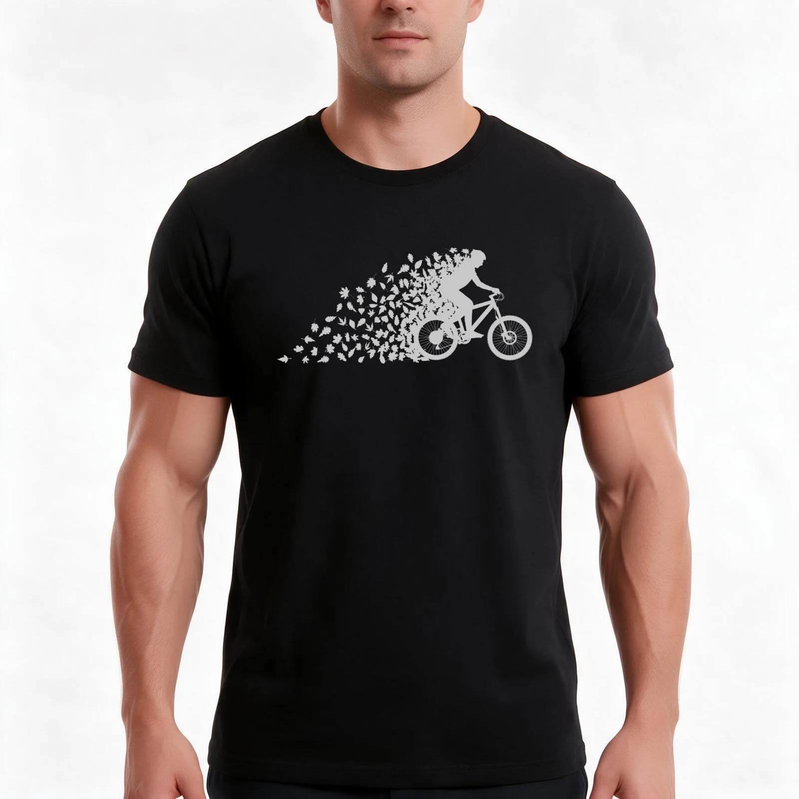 Leafy Trail T-Shirt Summer Casual Cotton Tee Oversized Streetwear Tops Vintage Graphic Print Loose Fit Short Sleeve