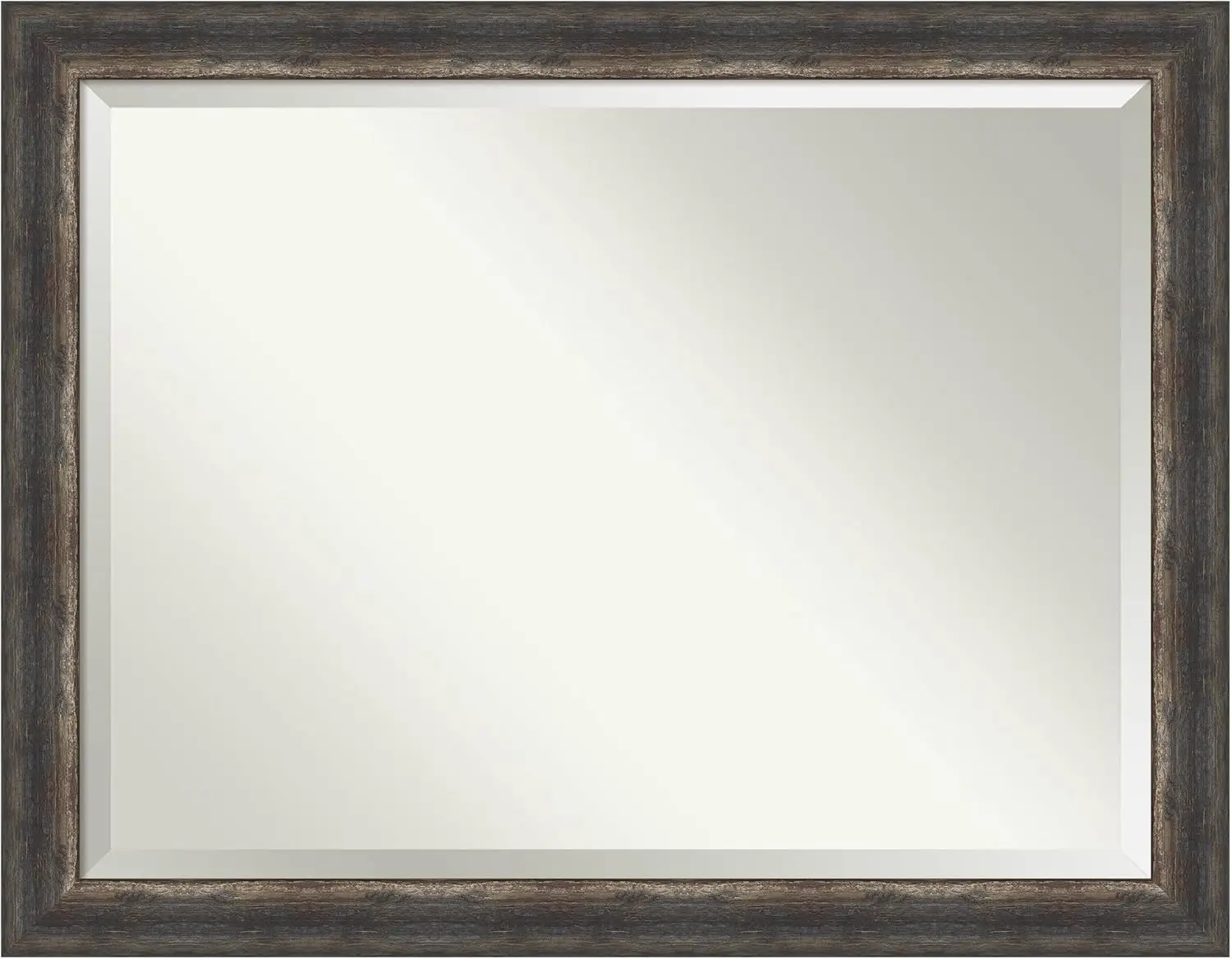 Bathroom Mirror Bark Rustic Char Wall Mirror for use as Bathroom Vanity Mirror Over Sink (35.25 x 45.25 in.)