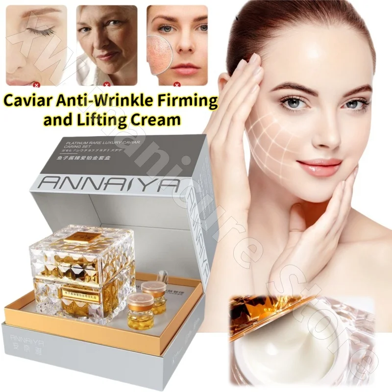 

Anaiya Caviar Zhenai Platinum Set Bose Firming and Brightening Cream Repairs and Moisturizes To Reduce Fine Lines and Anti-sugar