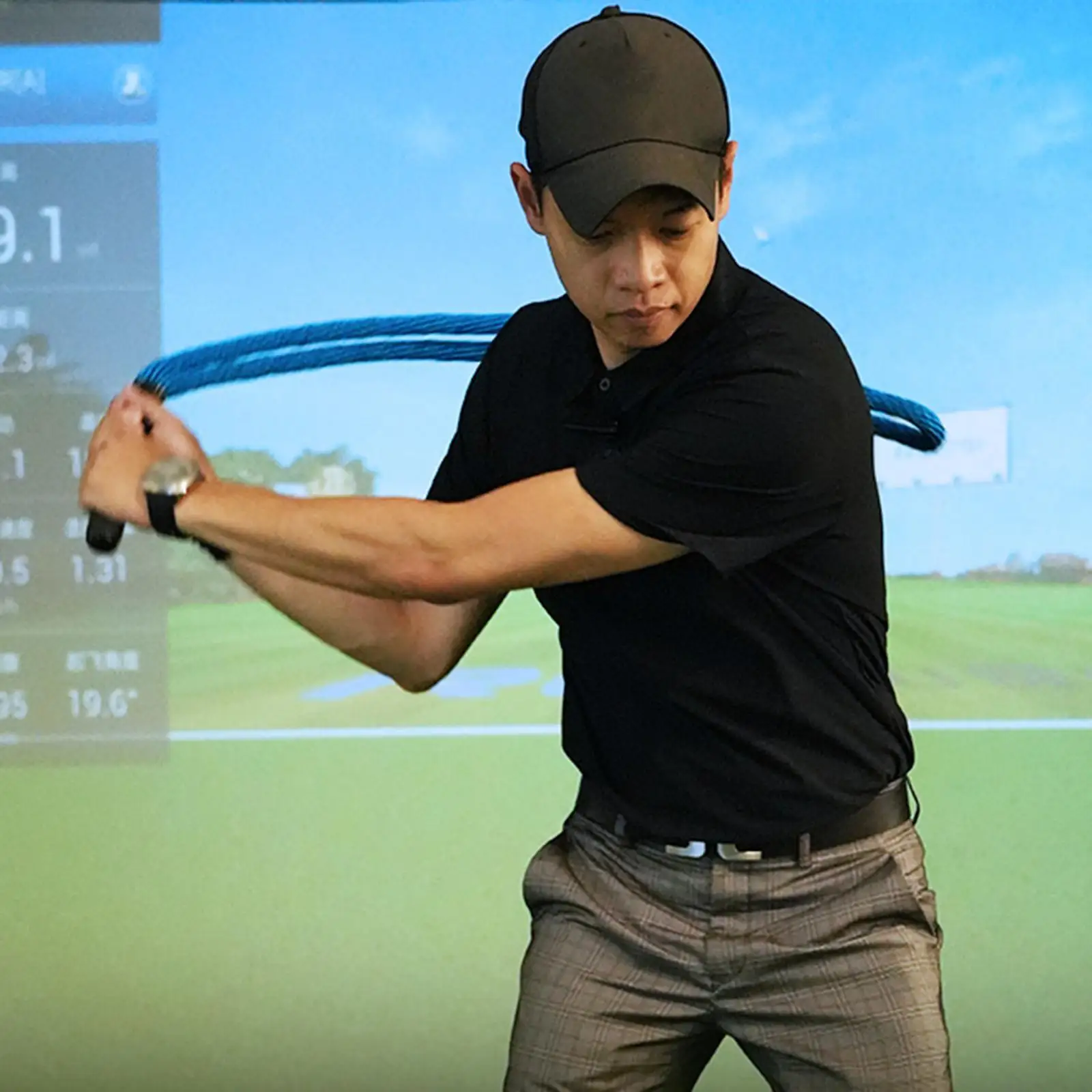 

Golf Swing Training Rope Correct Swing Sequence Position Correction Practice