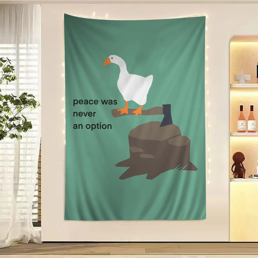 Funny Goose Anime Tapestry Art Science Fiction Room Home Decor Wall Art Decor