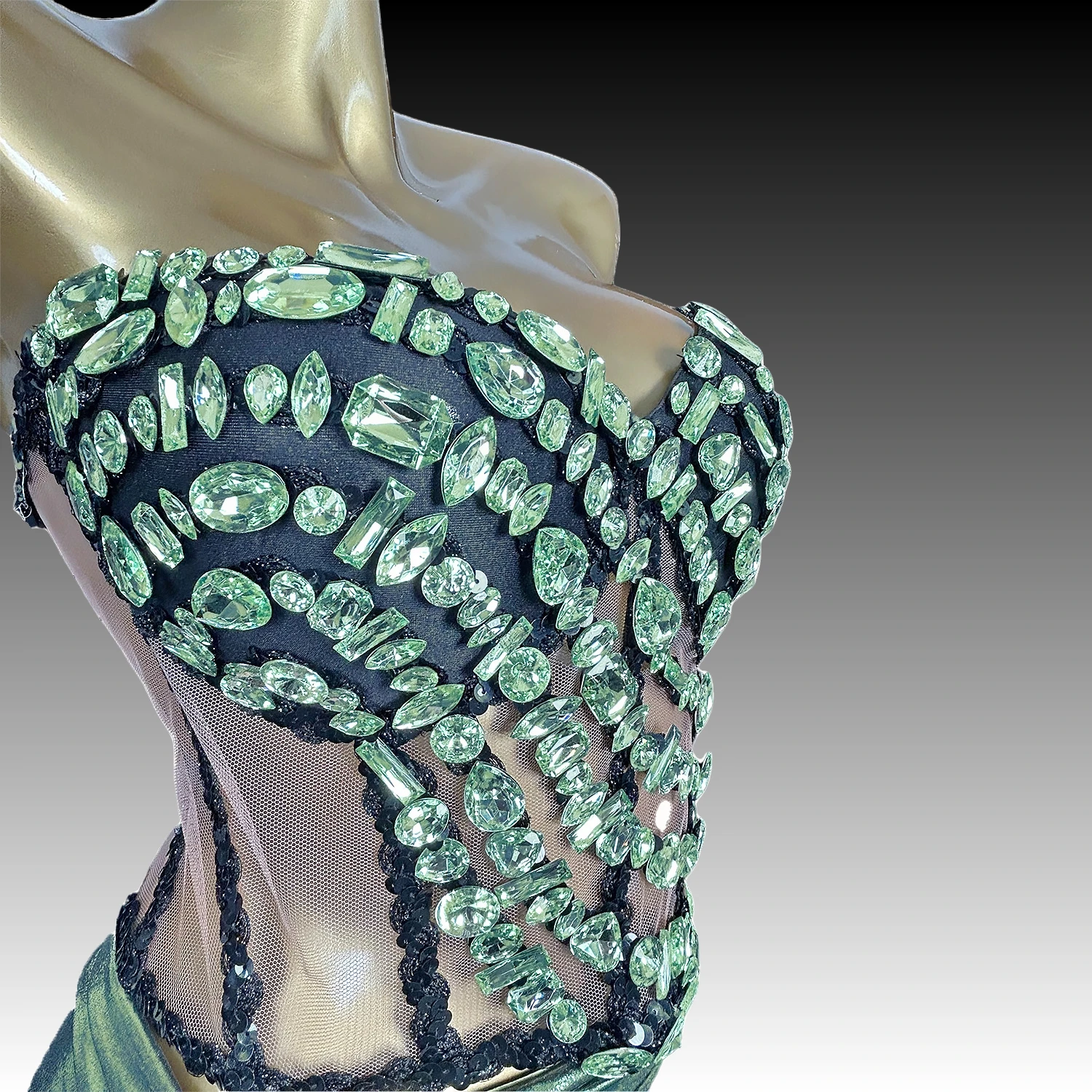 Minigonna Sexy con fasciatura superiore 2 pezzi Set donna strass scintillanti cena sera Prom festeggia il vestito fotografico della festa di compleanno