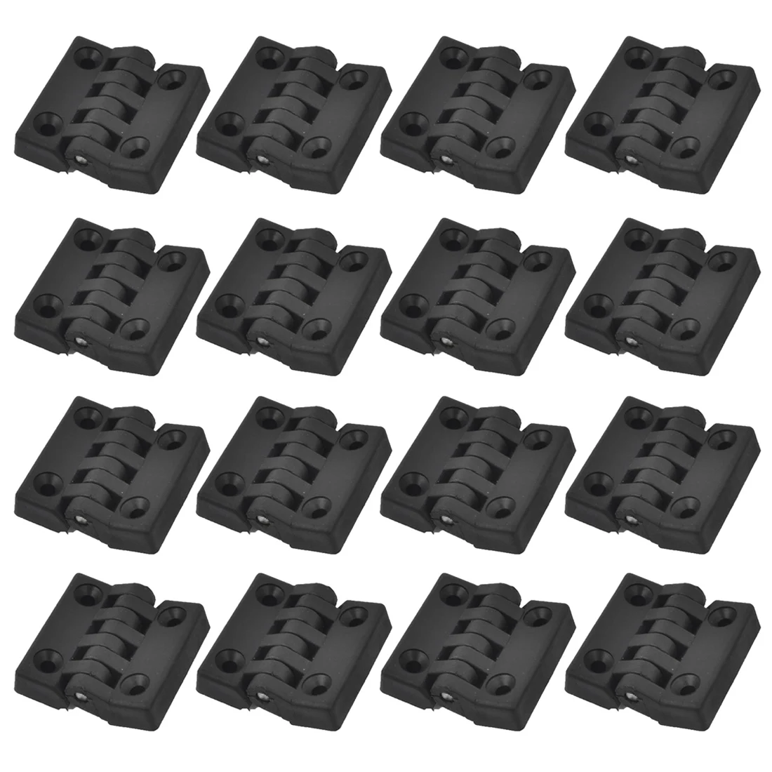 TFTP-80 Pieces Hinges For Cabinet Doors, Made Of Plastic, Reinforced, 40 X 40 Mm