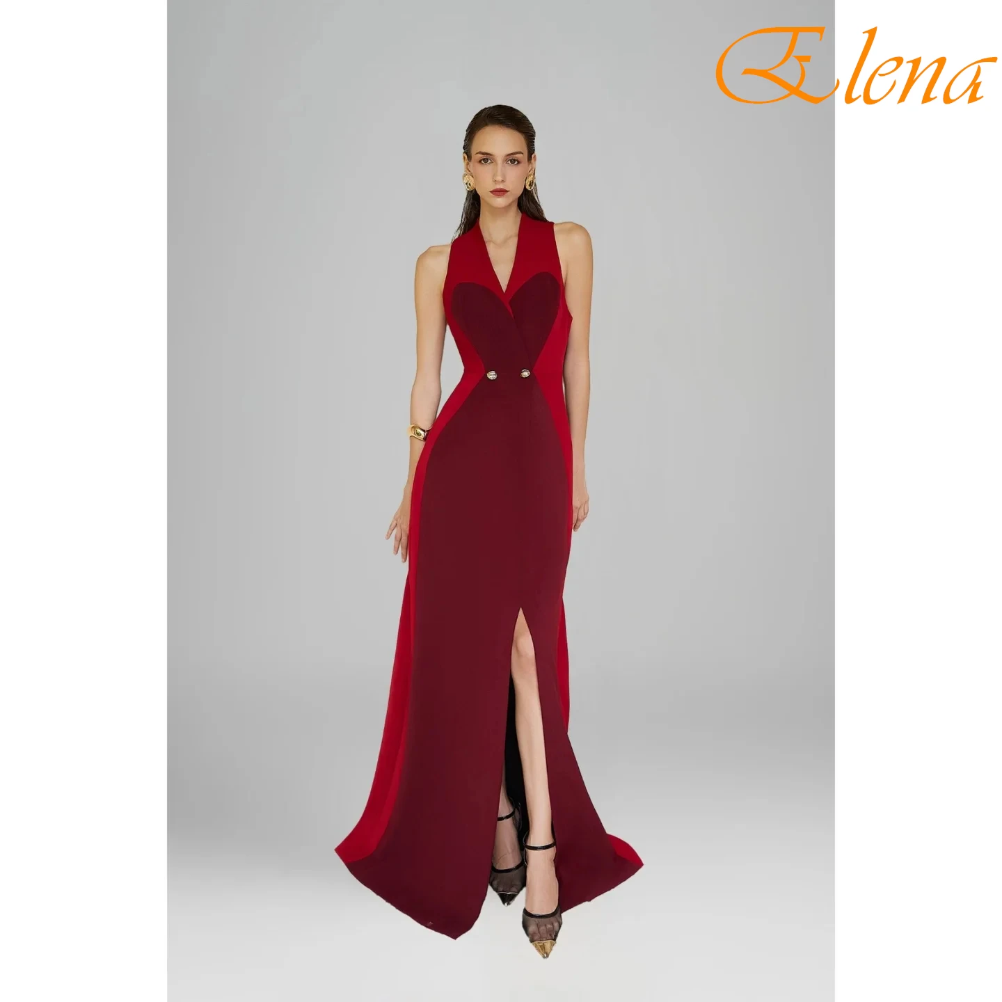 

Прямое элегантное изящное вечернее платье без рукавов с v-образным вырезом по индивидуальному заказу, нежные платья знаменитостей, современное вечернее платье высокого качества