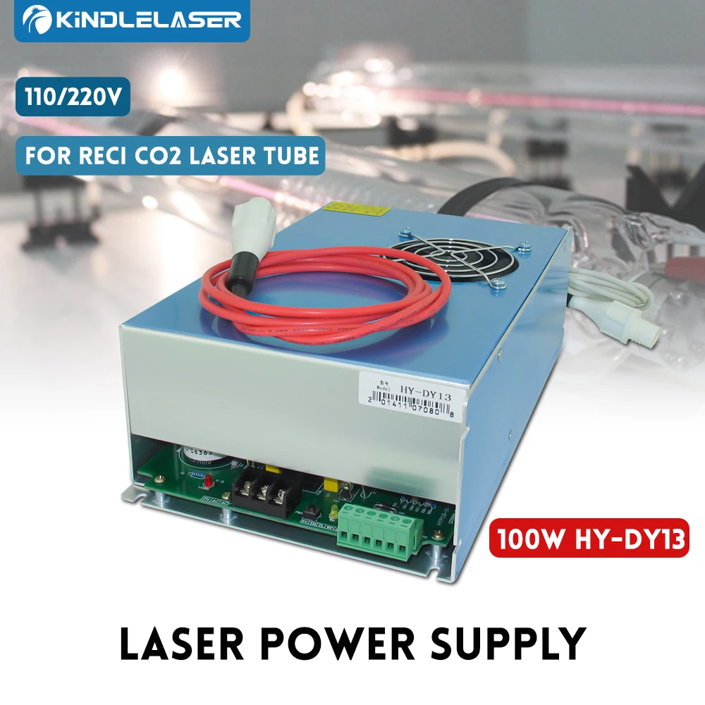 KINDLELASER DY13 CO2 Catu Daya Laser untuk RECI W2/Z2/S2 CO2 Ukiran Tabung Laser/Mesin Pemotong Seri DY