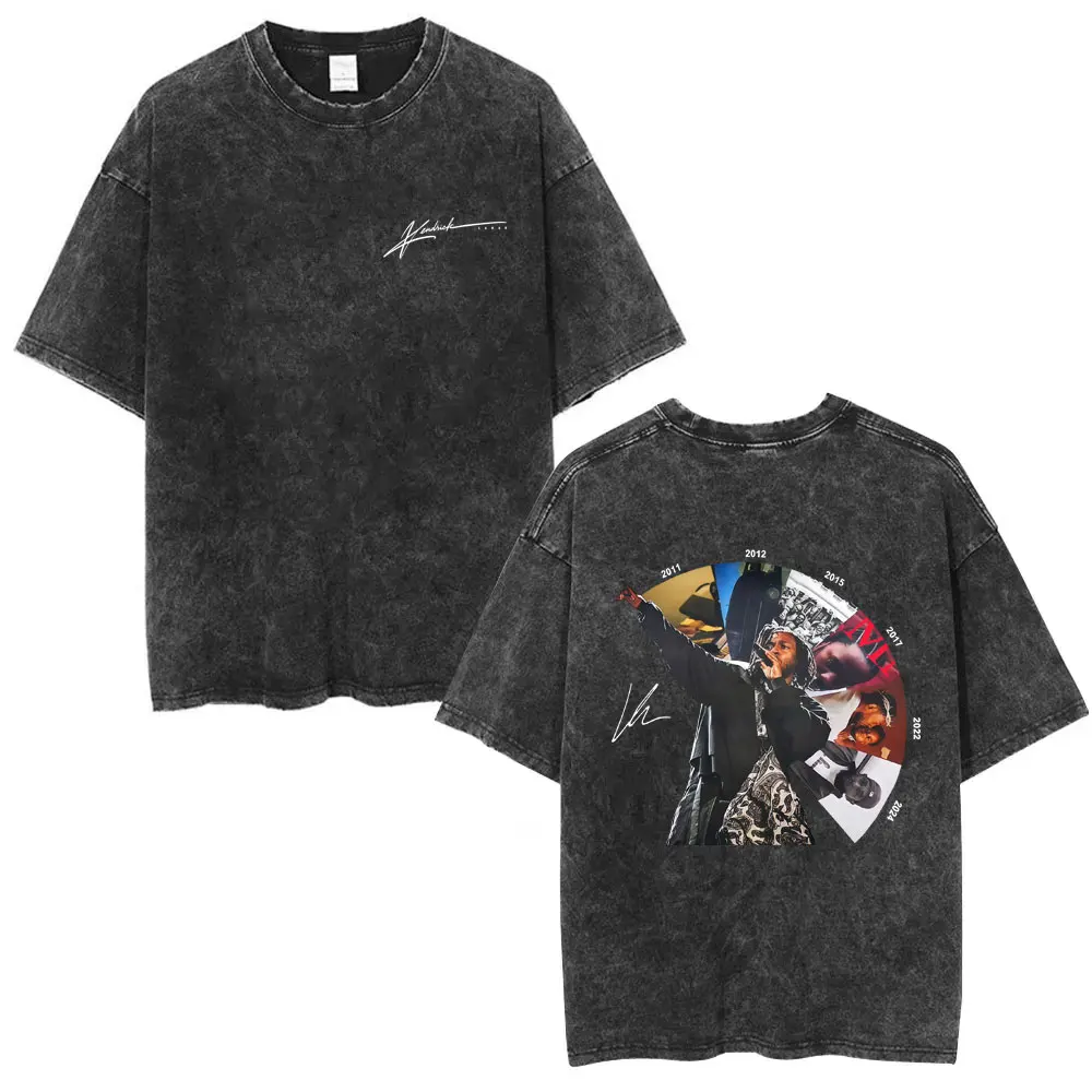 

Hot Sale Rapper Kendrick Lamar Album Washed Vintage T Shirt Men Women Fashion Pop Music T-shirt Male Hip Hop Oversized T Shirts
