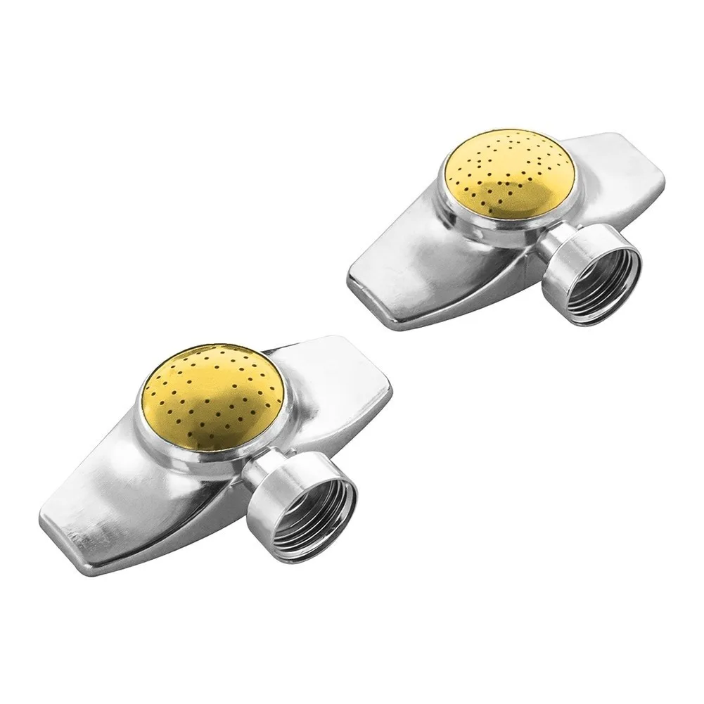 30ft Coverage Metal Garden Sprinkler Zinc Alloy Frame 360 Degree Spray Pattern Compatible with 3/4 Inch Hose Fitting