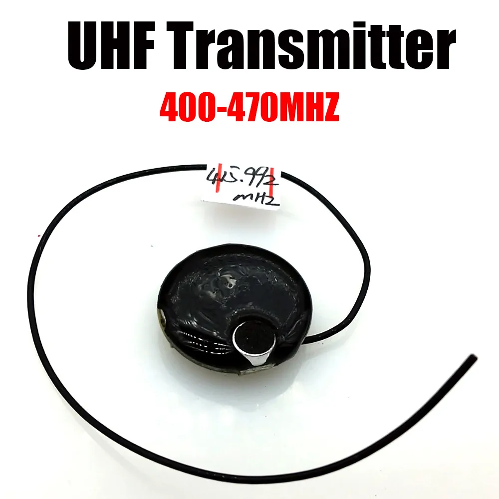 UHF transmitter 400M-470MHZ wireless microphone audio Pickup Radio 2032 button POWER For NFM Walkie-talkie Receiver Amplifier