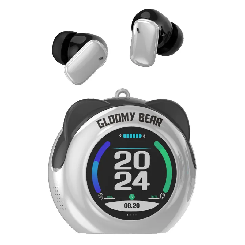 

Luxmoc Wireless Bluetooth Headphones Touch Screen In-Ear Noise Reduction Earbuds Long Endurance Sports High-Quality Earphones