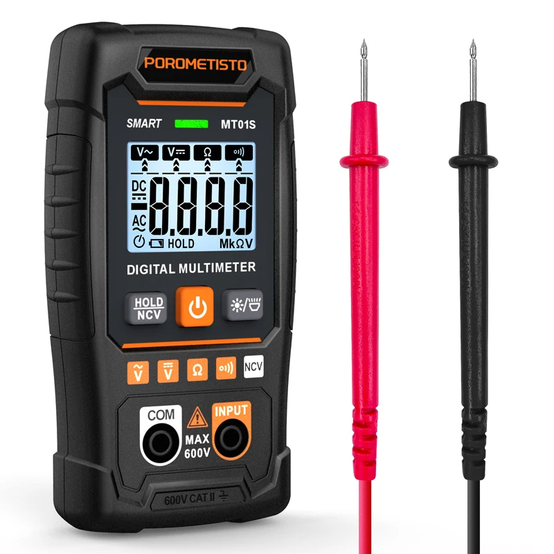 MT01S مقياس متعدد رقمي 4000 التهم الذكية السيارات المدى التيار المتناوب/تيار مستمر الجهد المقاومة اختبار الاستمرارية جهاز اختبار كهربائي محترف