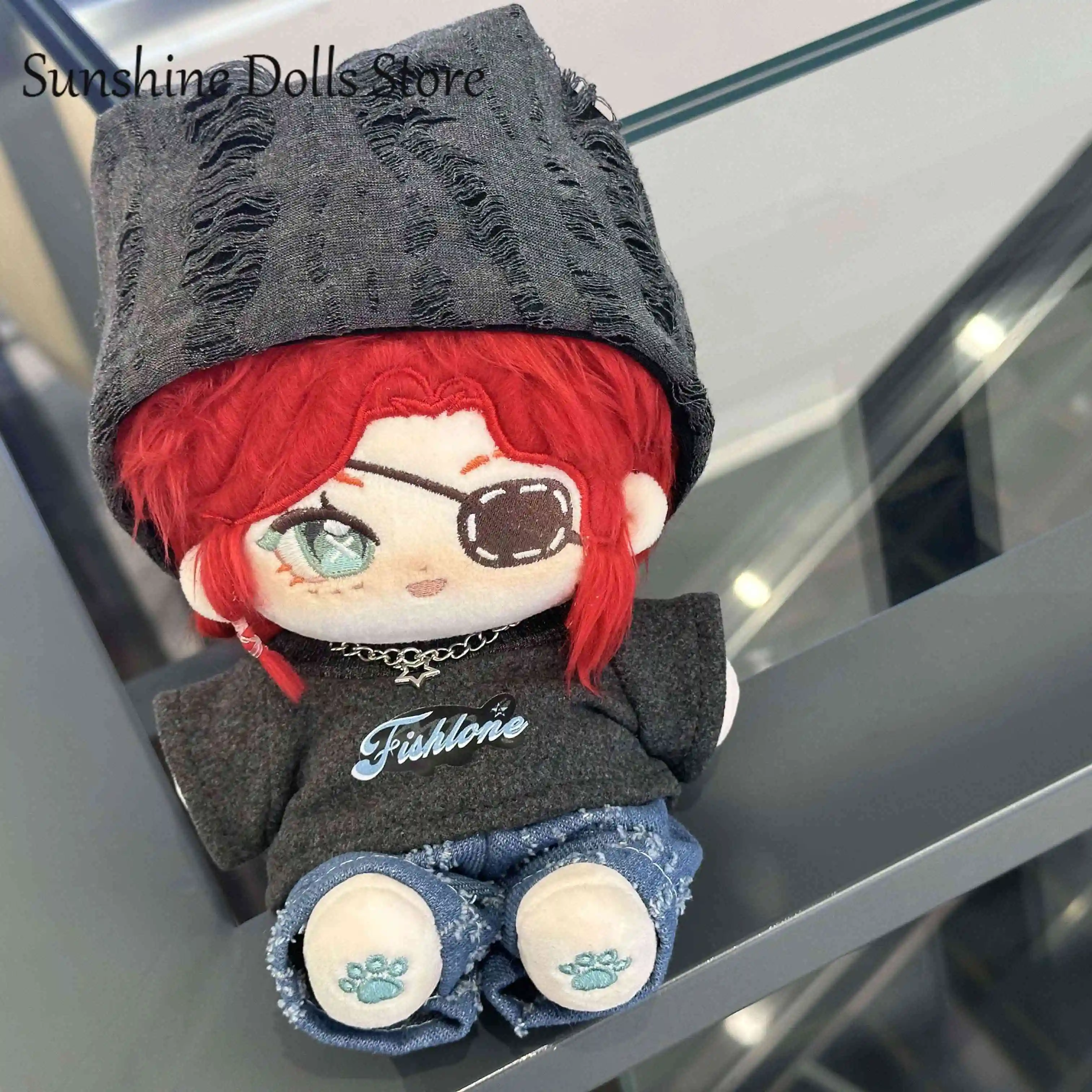 

Identity ⅤBrynhildr Vilulf Archer Anime Handsome Boy Plush Doll Body Dress Up Clothes Plushies Stuffed Toys Figures Gift 20cm