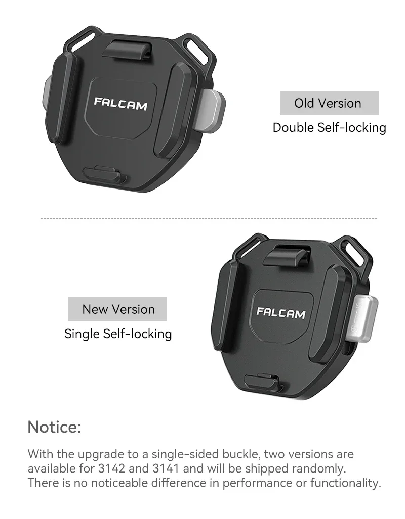 Falcam F38 Quick Release Schultergurt Basissatz V2 kompatibel mit F38 PD Fotopro PGY Schnellwechselplatte – Detail 1