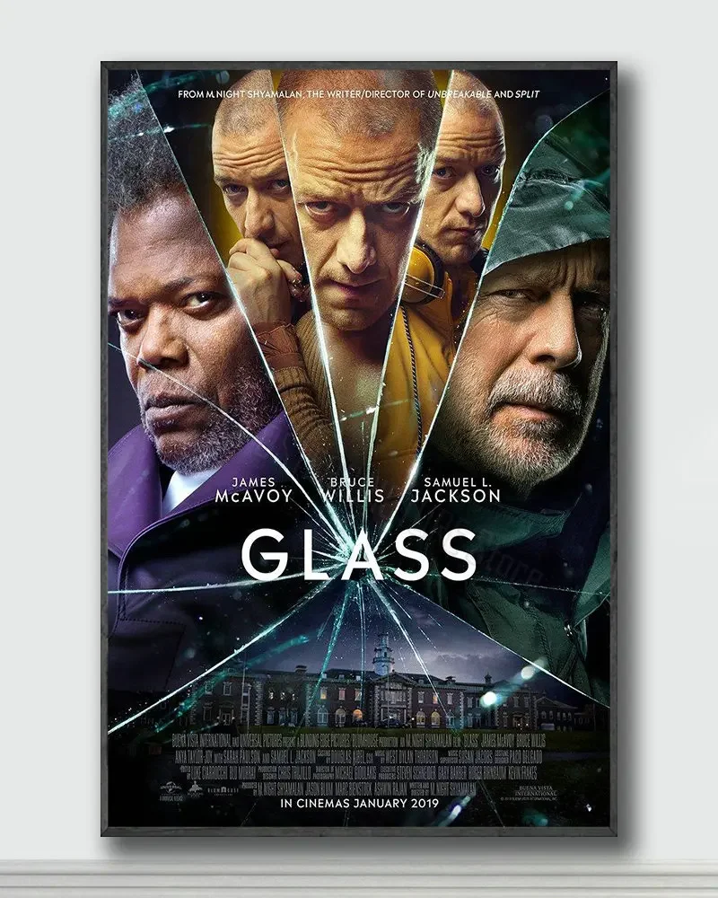 NJ076 Glass Movie 1 Silk Posters and Prints wall art Art Poster Home Decor