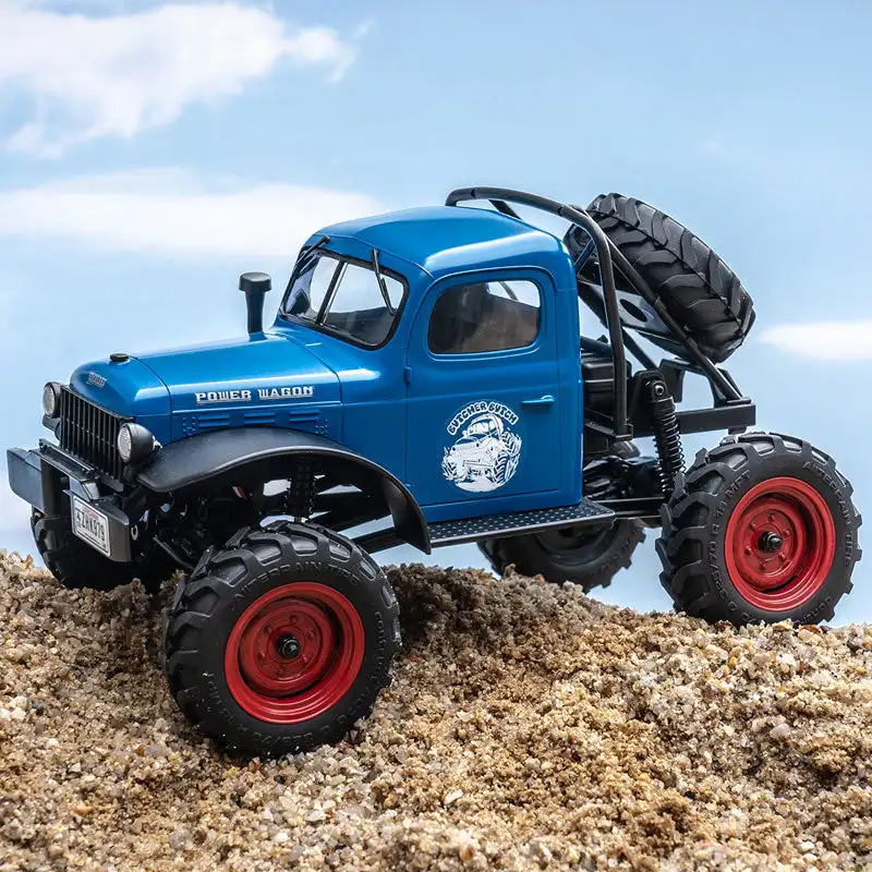 FMS 1:24 POWER WAGON FCX24 RC Crawler Model Buggy Car 4WD Vehicle Truck For Sandland Desert Dirt Road for Men Boys Gift 1/24