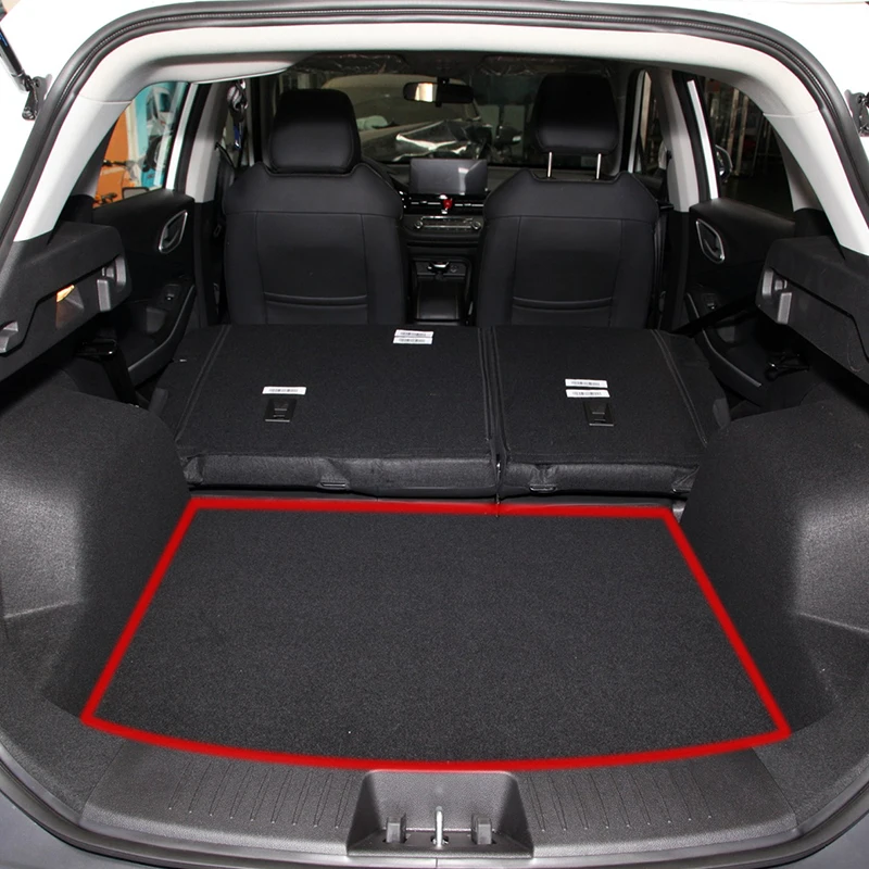 TPE Car Trunk Mat For JAC JS4 X4 2020 To 2023 Waterproof Protective Liner Pad Tray Rubber Accessories Interior