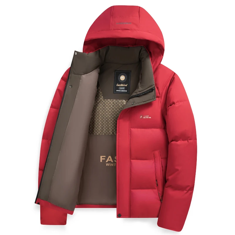 

Men's Winter Warm Cotton Jacket Business Casual Overcoat Men Trendy Outdoor Sports Coat Thickened Cotton Padded Top Warm Jackets