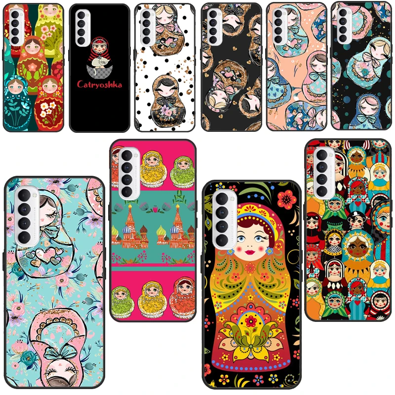 Russian Dolls Matryoshka For OPPO Reno 2 Z 4 Pro A5 A9 A31 A53 2020 A1K A3S A5S A15 A52 A72 A83 F5 F7 Phone Cover