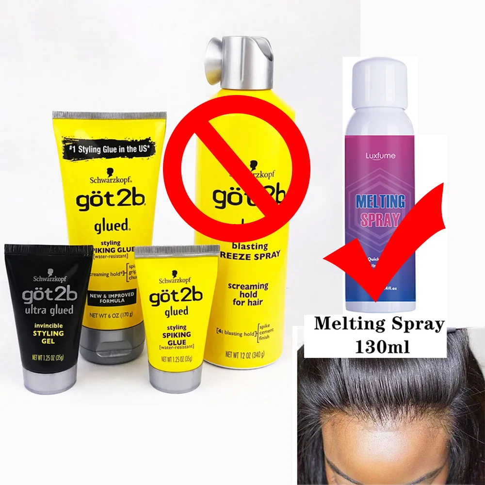 

got 2b Glued Lace Melting Spray For Front Lace Wigs got2b Spray For Wig Adhesives Lace Melting Spray Glue For Lace Front wig