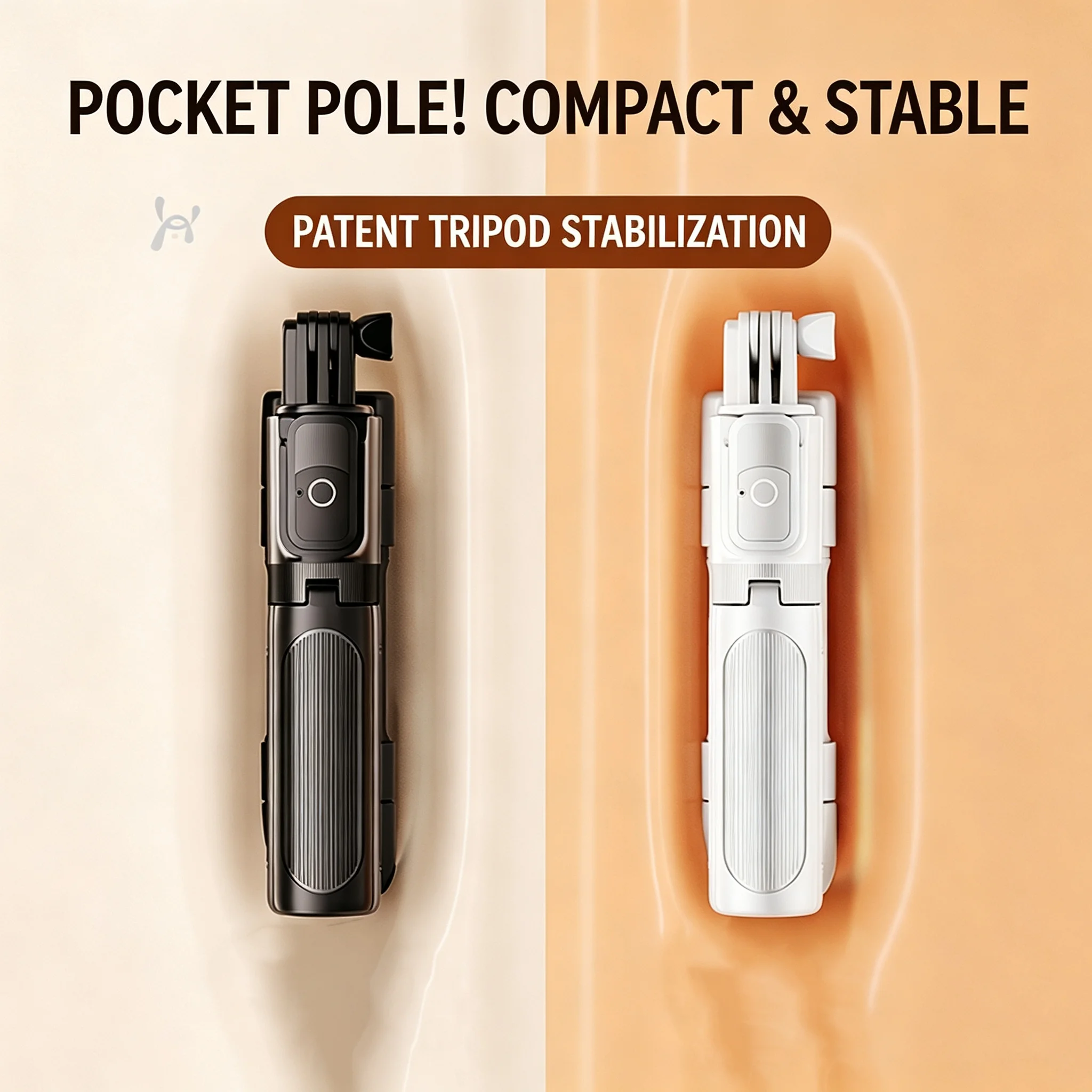 Mini selfie stick travel portable floor tripod concert Bluetooth phone shooting lightweight travel