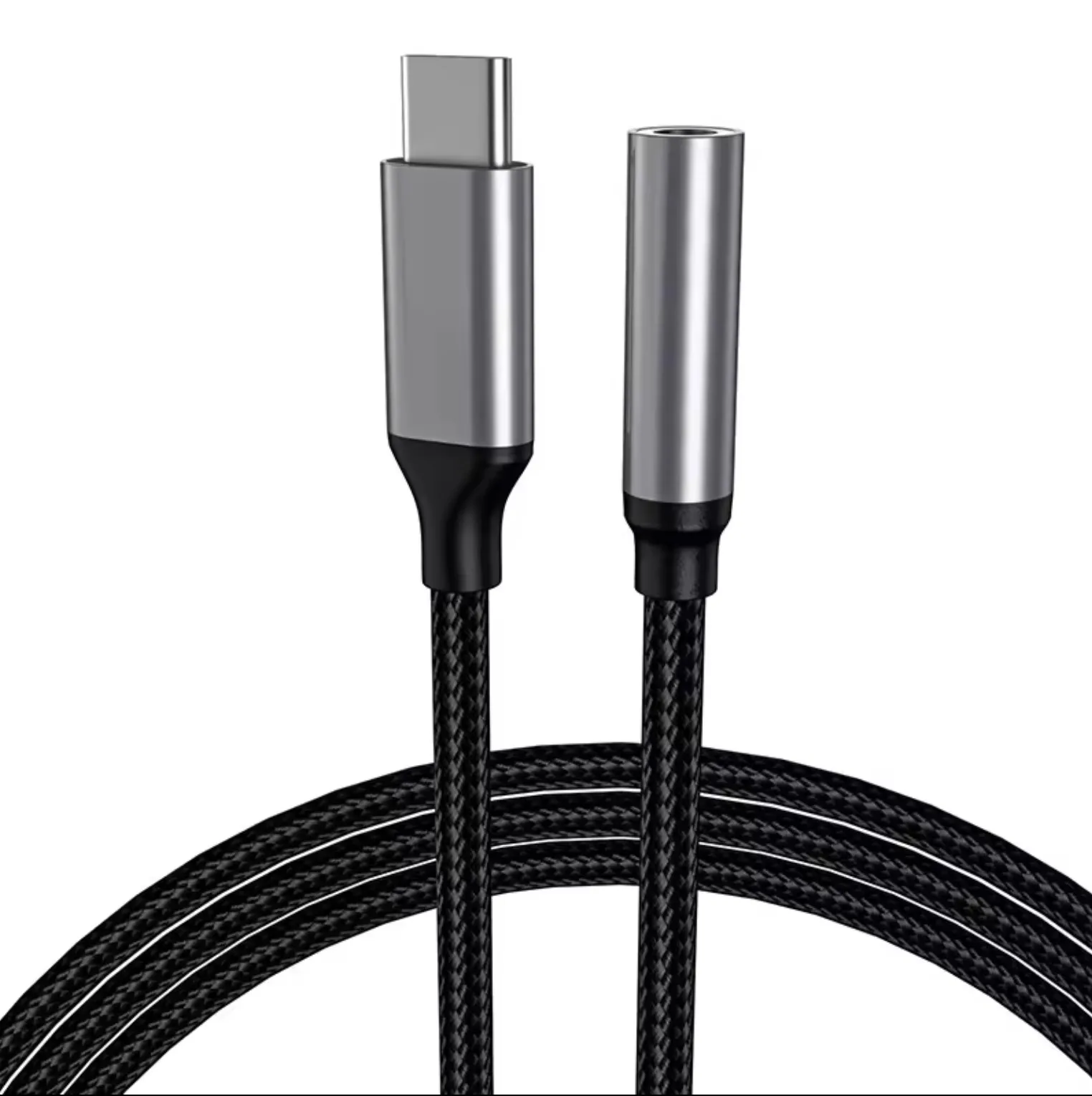 

Metal shell headphone to usb c 3.5mm Female Headphone Jack Adapter USB C to Aux Audio Dongle Cable Cord