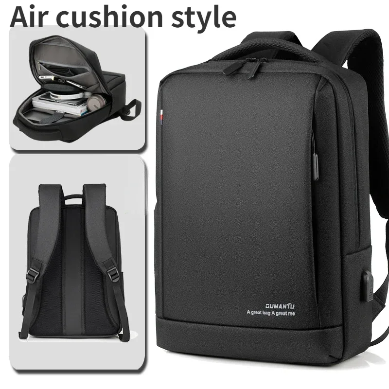 Mochila USB Expansível para Homens, Grande Capacidade, Impermeável, Negócios, Viagem, Escalada, Escola, Laptop, 16.1\