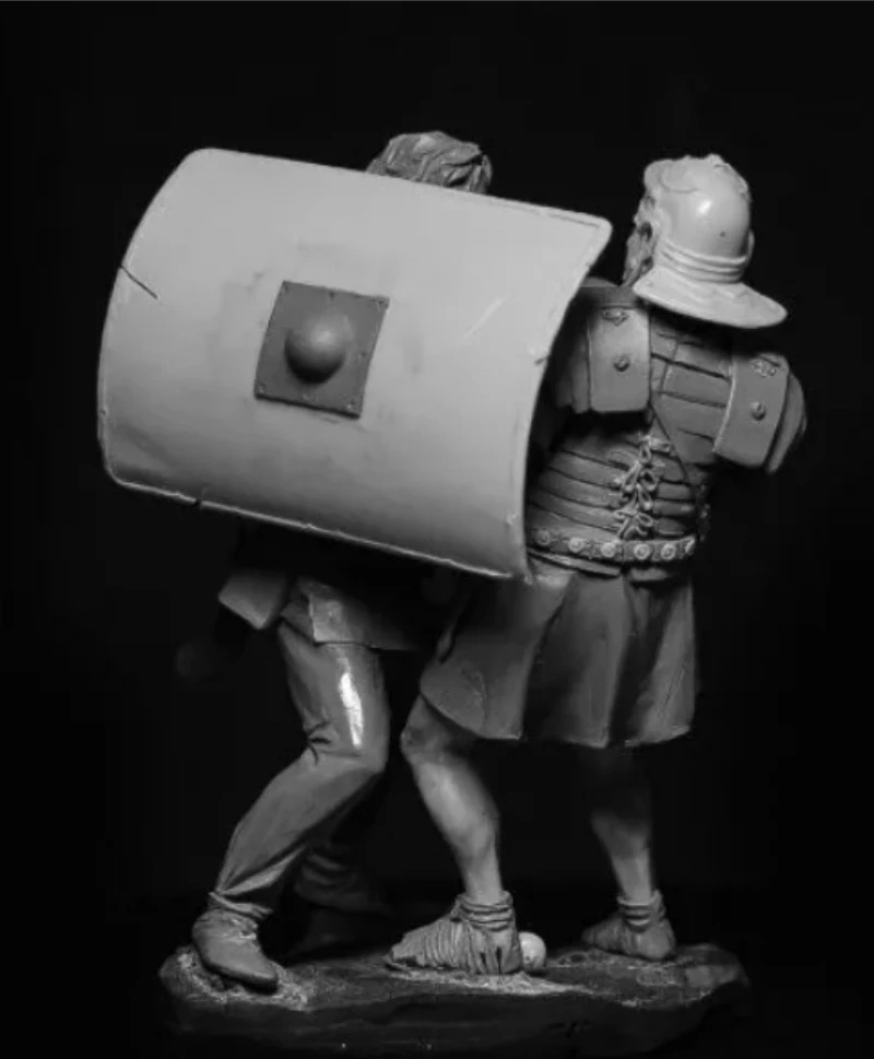 1/24 Scale 75mm Die-Cast Resin Figure Model Kit Ancient Roman Battles Miniature Toys Unassembled Unpainted DIY Diorama view 3