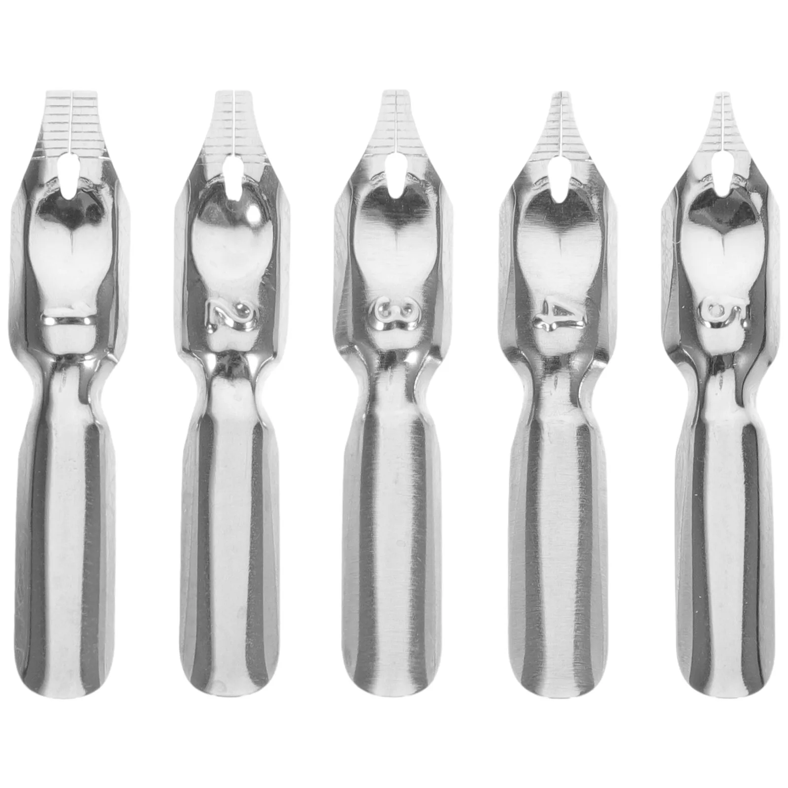 5Pcs Dip Pen Steel Nibs Calligraphy Replacement Tips Long-Lasting Smooth Writing Fountain Pen Supplies Calligraphy Nibs