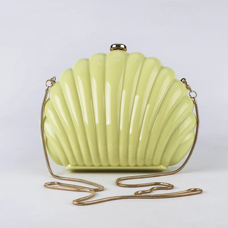 Acrylic Women Bag Fashion Shoulder Bag Candy Colored Shell Bag Fashionable Women's Handbag Party Girls'  Bag