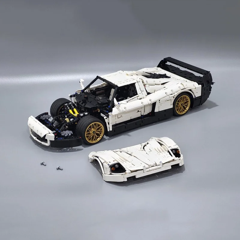 3979 قطعة MOC مازيراتي 1 8 نموذج تقني أبيض بناء هدية الكريسماس كتل لعبة البناء لتقوم بها بنفسك فكرة إبداعية عيد ميلاد الاطفال