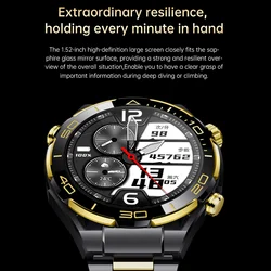 GS Ultimate 2 Fashion Smart Sport Watch Waterproof Wireless Multifunctional NFC Stainless Steel Silicone Strap Smart Watch