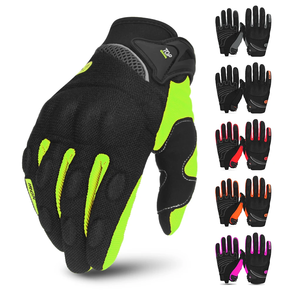 

Motorcycle Gloves Summer Mesh Breathable Moto Gloves Men Full Finger Touch Screen Motocross Gloves Touch Screen Cycling Gloves