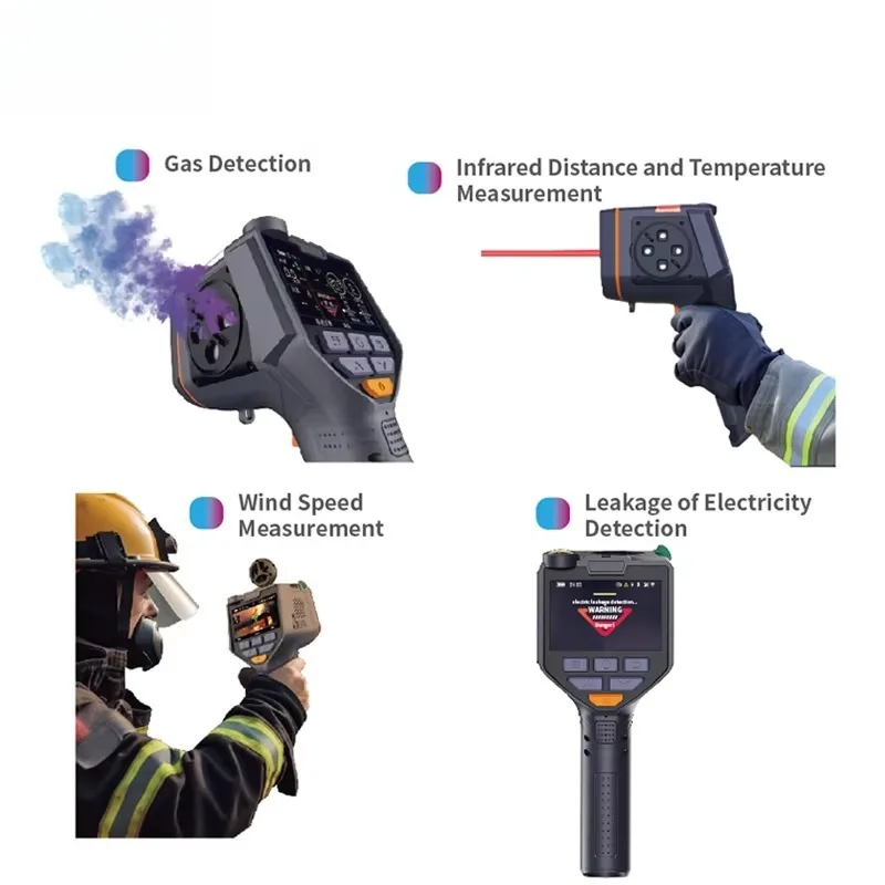 Gas Detection & Heat Detectors Visual Multi-functional Thermal Imaging for Fire Rescue