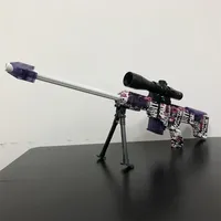 Toy Gun Boys EVA Soft Bullet Toy Gun Sniper Rifle Manual Loading Weapon CS Fighting Game Aldult Gift