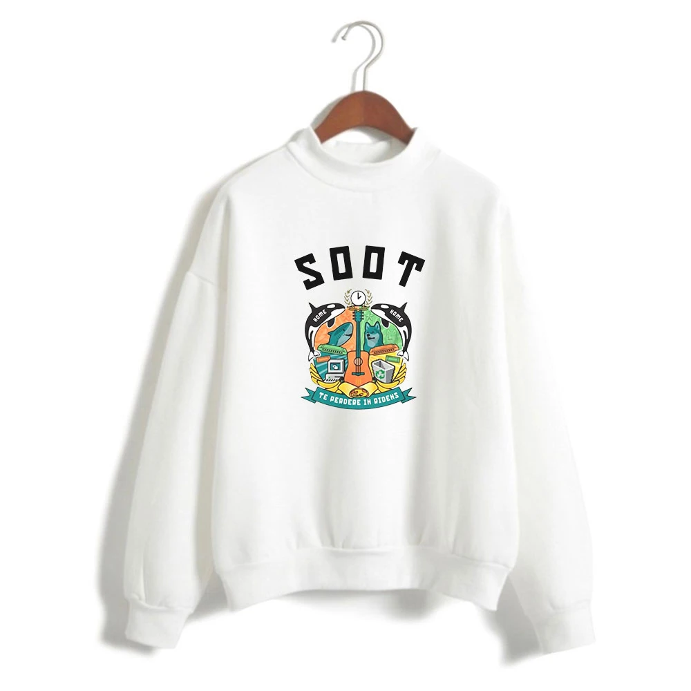 

2020 Wilbur Soot Turtleneck Sweatshirt Fashion Wilbur Soot Print Pullover Oversize sweatshirt Women