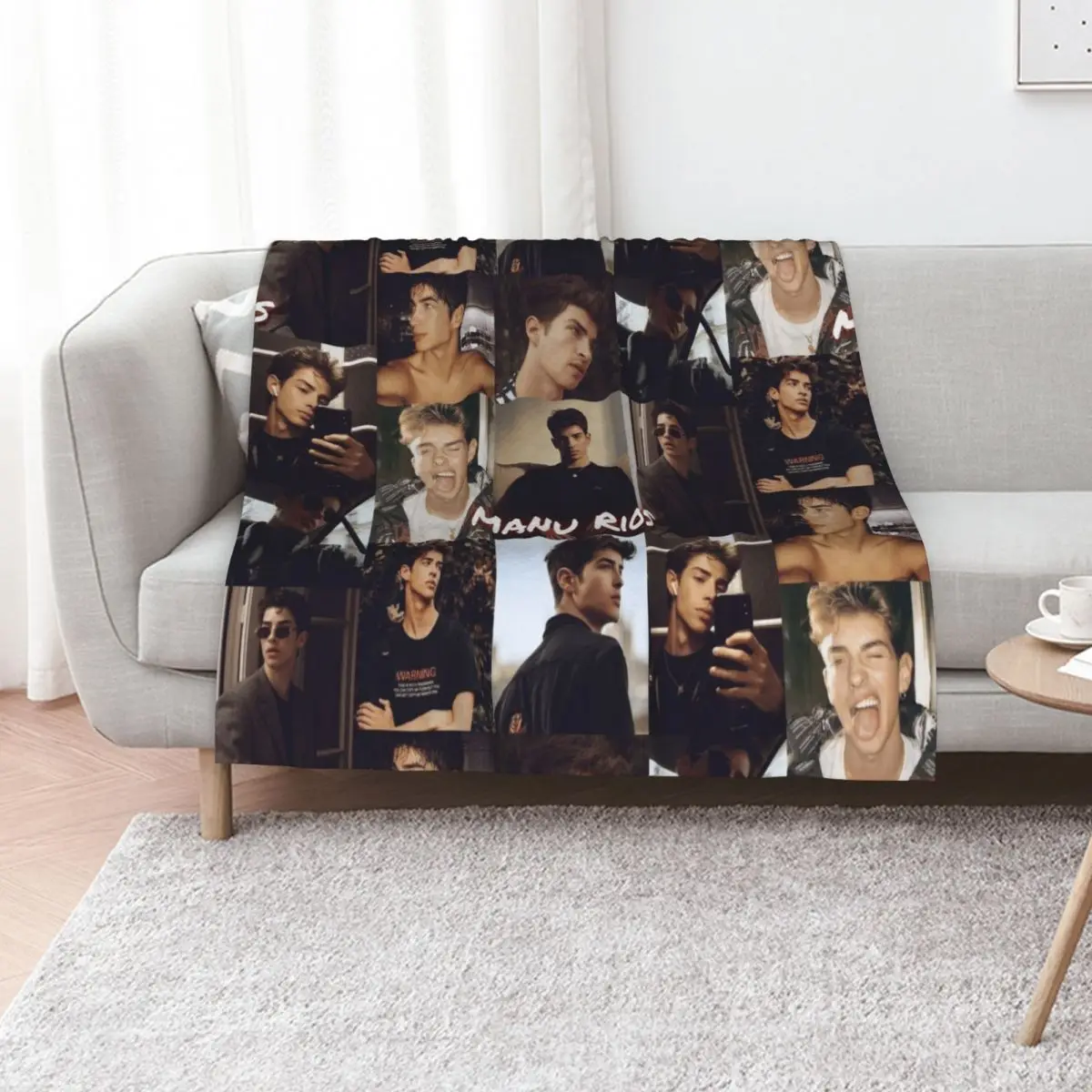 Manu Rios (Elite) Throw Blanket Bed covers Flannels Plaid anime Luxury Throw for winter Blankets