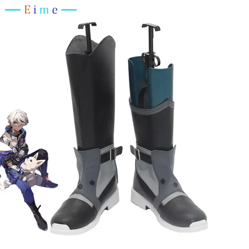 Game Honkai Star Rail Arlan Cosplay Shoes High Heel PU Leather Shoes Halloween Carnival Boots Cosplay Prop Custom Made