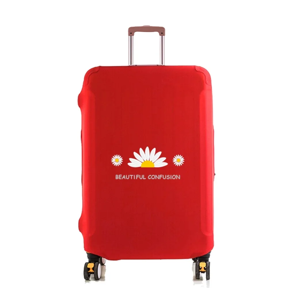 Luggage Cover Protector Elastic Dust  Case Suitcase Dust Cover Fit 18-28 Inch Trolley Baggage Travel Accessories Daisy  Print