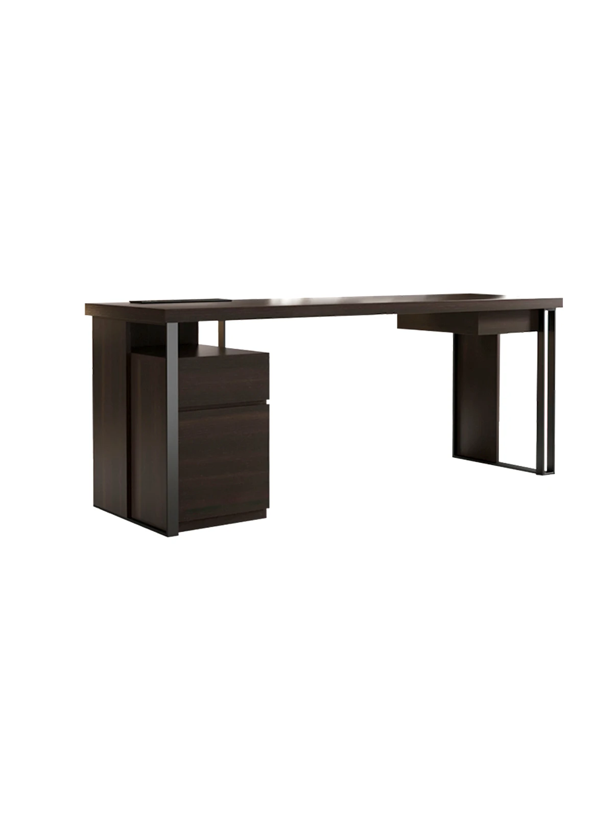 Mesa de luxo leve na sala moderna, mesa grande em estilo italiano, estudo de casa minimalista, mesa de caligrafia, design high-end