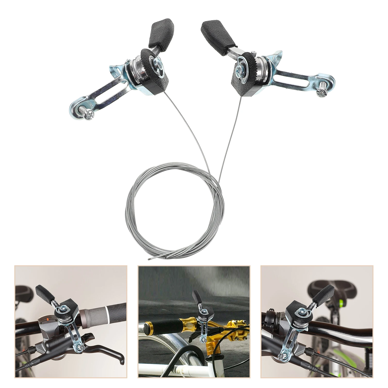 

Aluminum Speed Shifter Bike Thumb Gear Controller Lightweight Split Design Top Mount Shifter for Road Mountain Bike Bicycle Gear