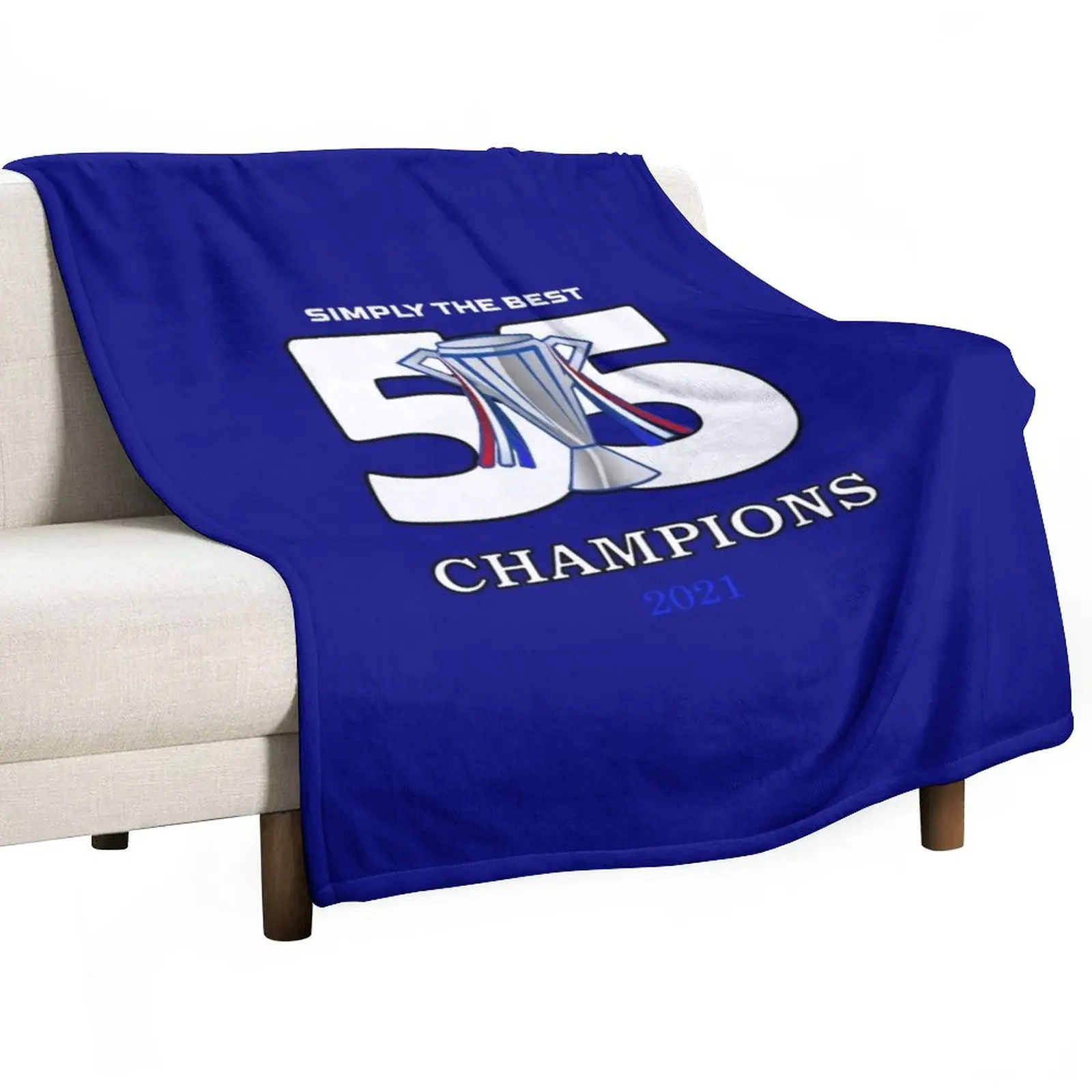 Rangers 55 Champions Throw Blanket Blanket Sofa Dorm Room Essentials