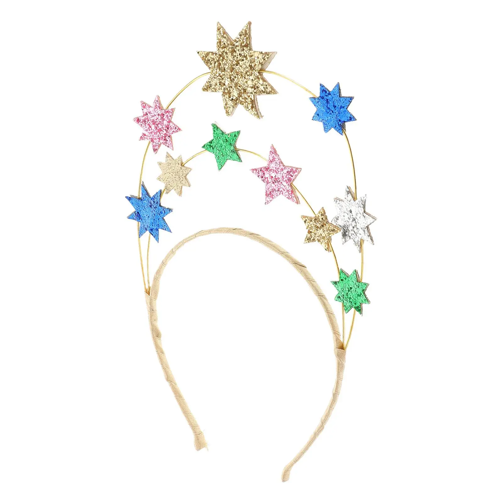 

Glitter Stars Headbands for Women Party Accessories Kids Girls Sequins Birthday Celebration Costume Star Hairband