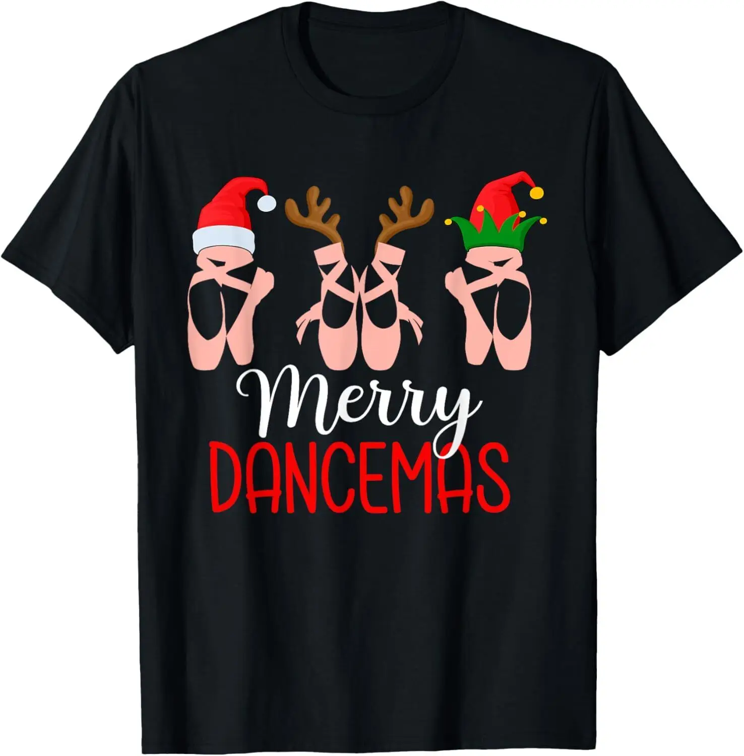 Womens Merry Dancemas Ballet Dancer Teacher Christmas Dance T-Shirt