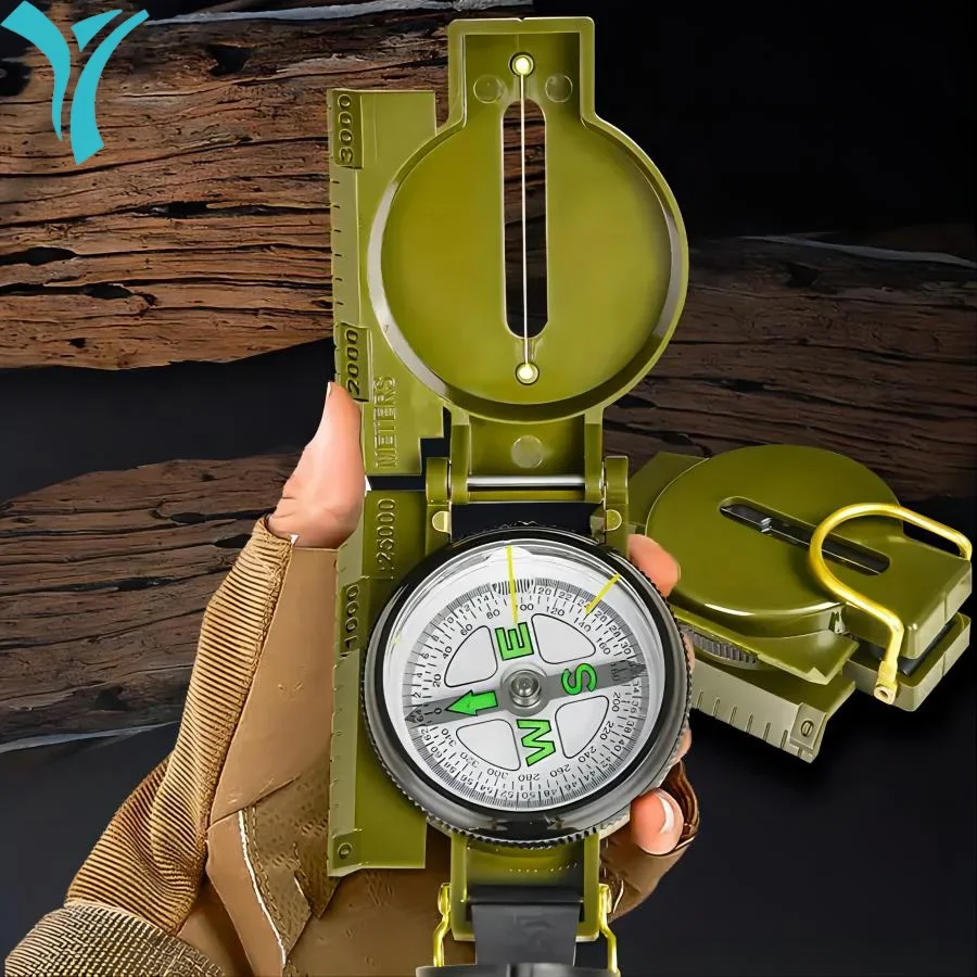 

1pc Waterproof Multifunctional Compass,Portable Compass,With Direction Position Ranging Magnifier,Outdoor Camping Emergency Tool